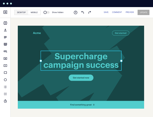 Loads fast and looks polished on any device